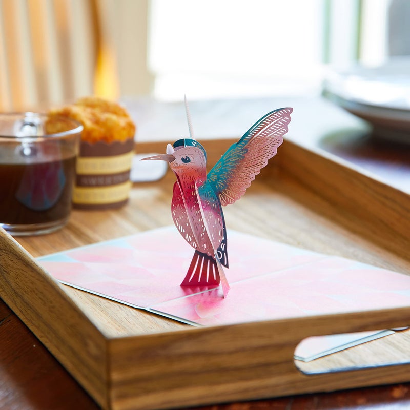 Lovepop Everyday Pop-Up Card for Her, Him, Girls, Boys - 3D Love Greeting Cards - Lovely Hummingbird - 5" x 7" - Blank Note Card & Envelope Included - Image 5